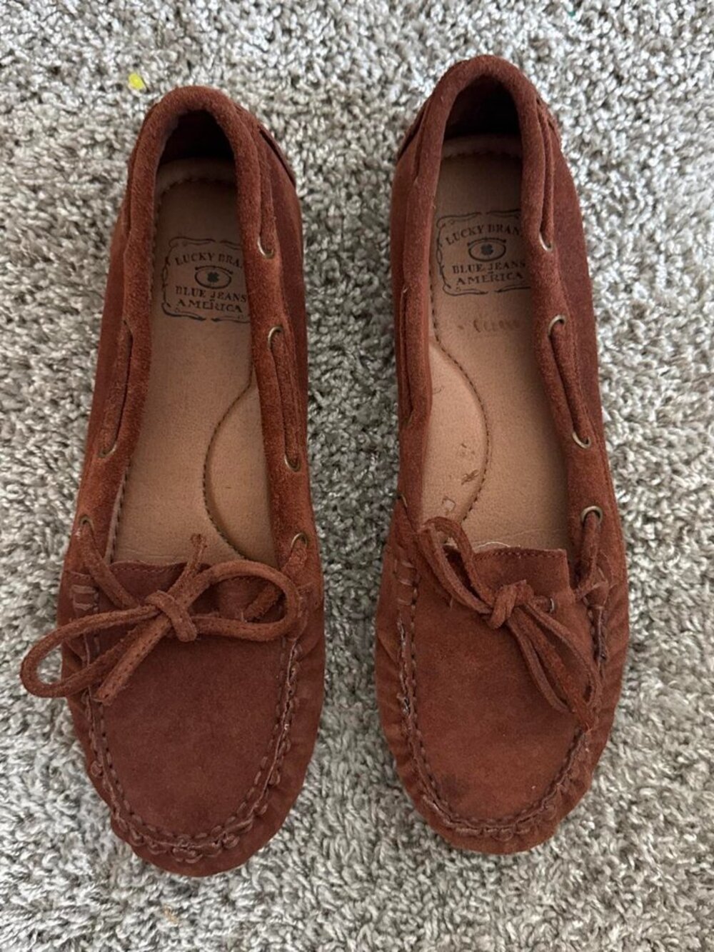 Lucky Brand Women's Brown and Tan Loafers